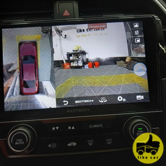 CIVIC 2020 NÂNG CẤP MÀN HÌNH GOTECH LIỀN CAM360 - GT360PLUS