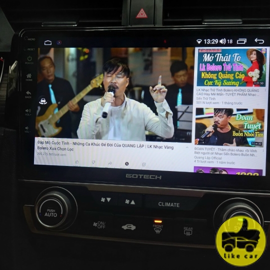 CIVIC 2020 NÂNG CẤP MÀN HÌNH GOTECH LIỀN CAM360 - GT360PLUS